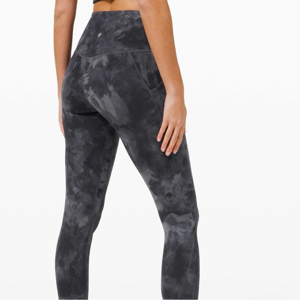 lululemon athletica Grey Tie-Dye Leggings